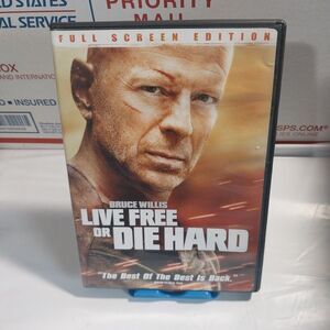 Die Hard 4: Live Free or Die Hard (DVD, 2007, Rated Full Frame Single Disc...